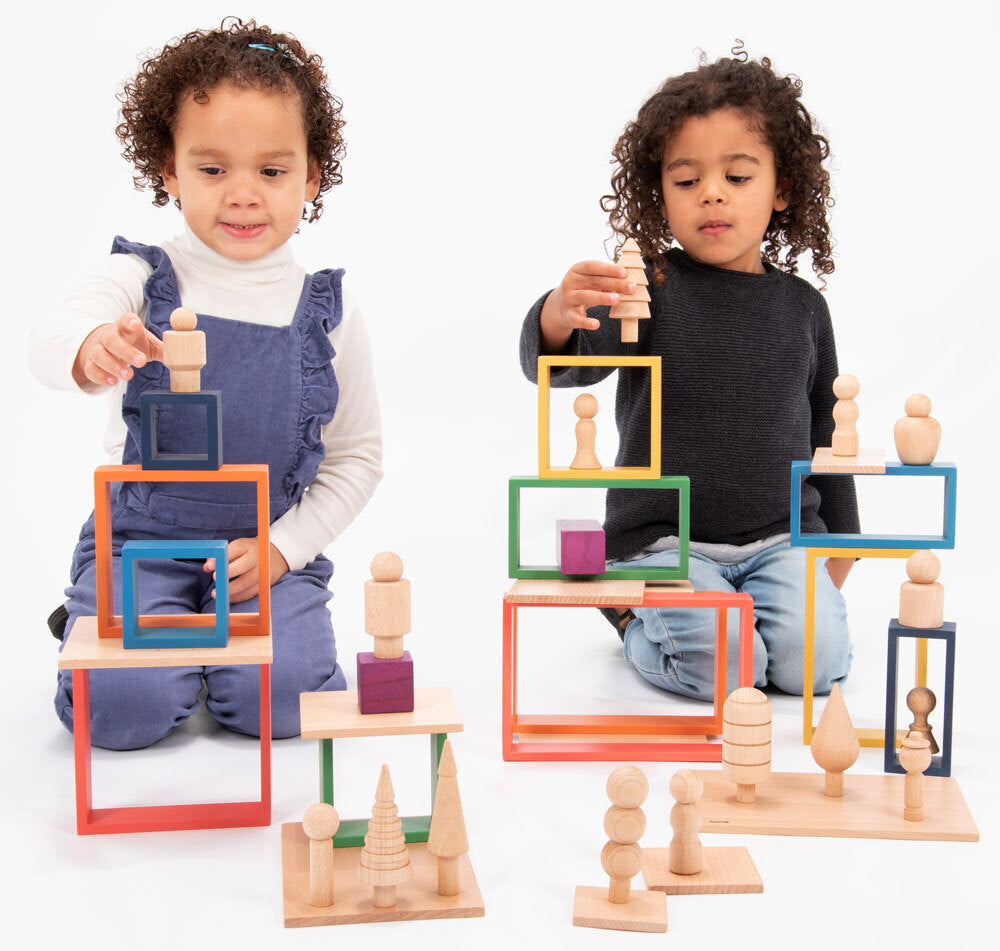 Rainbow Architect Shapes - Rectangles 7pcs