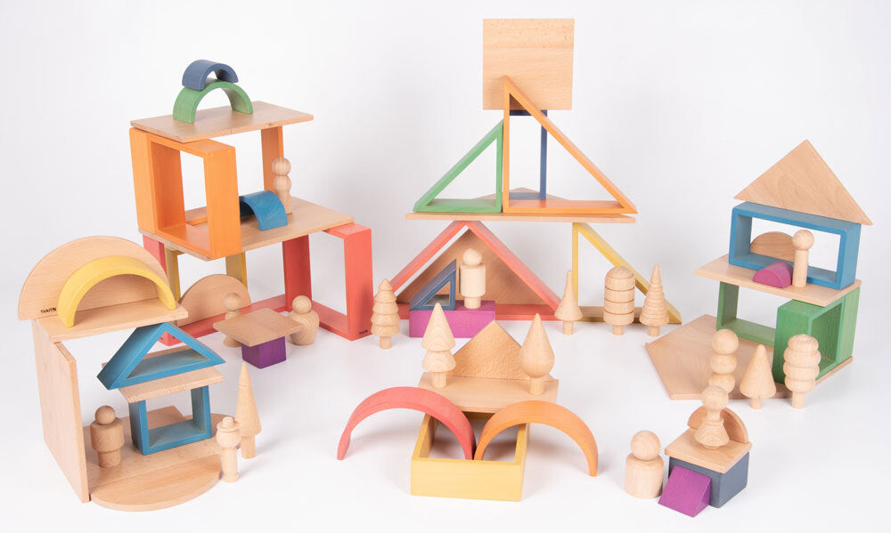 Rainbow Architect Shapes - Rectangles 7pcs