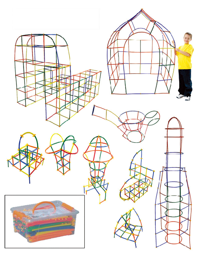 Billy Kidz Construction Set - Straws 800pcs