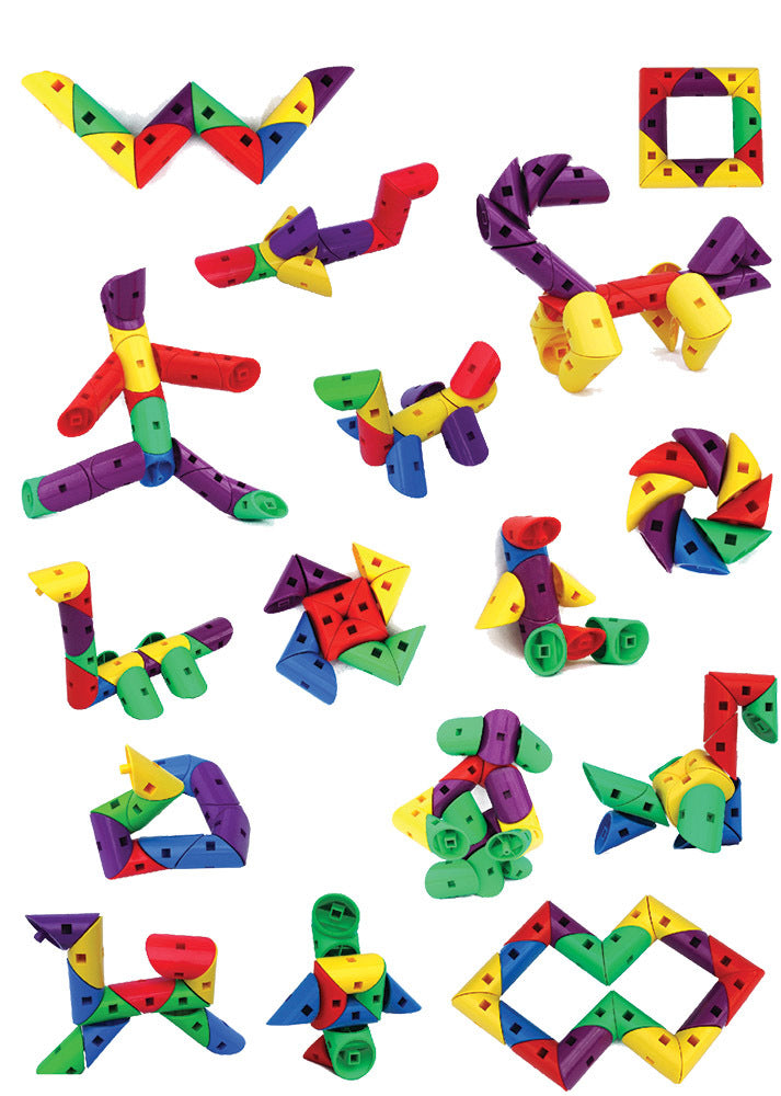 Billy Kidz Construction Set - Twist & Build Tubes 160pcs