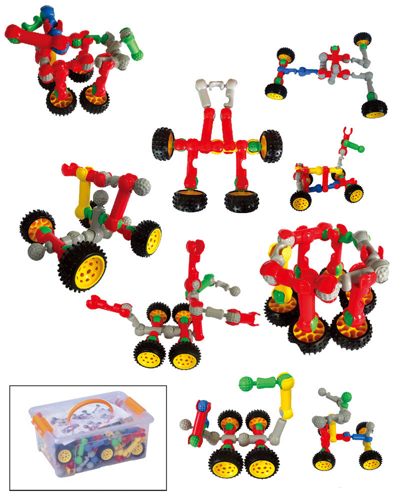 Billy Kidz Construction Set - Pop & Snap Connectors 320pcs