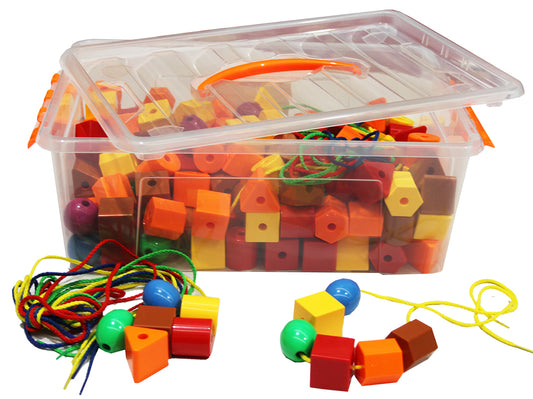 Billy Kidz Construction Set - Geometric Shapes & Laces 196pcs