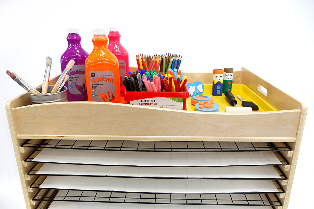 Billy Kidz Art Drying Rack - with Metal Wire Shelves