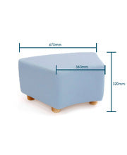Soft Seating Corner Ottoman C2 - Blue