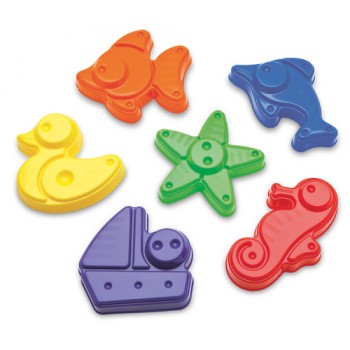 Plasto Sand Moulds, 6 pcs