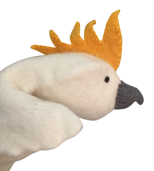 Papoose Hand Puppet Cockatoo