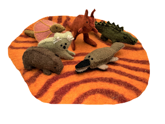 Papoose Aussie Animals+ Outback Mat/7pc