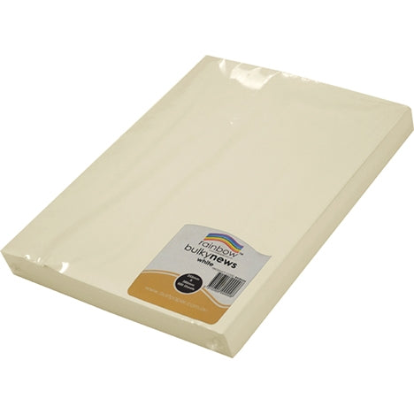RAINBOW Bulky News White 80GSM 380 X 255MM 500pk