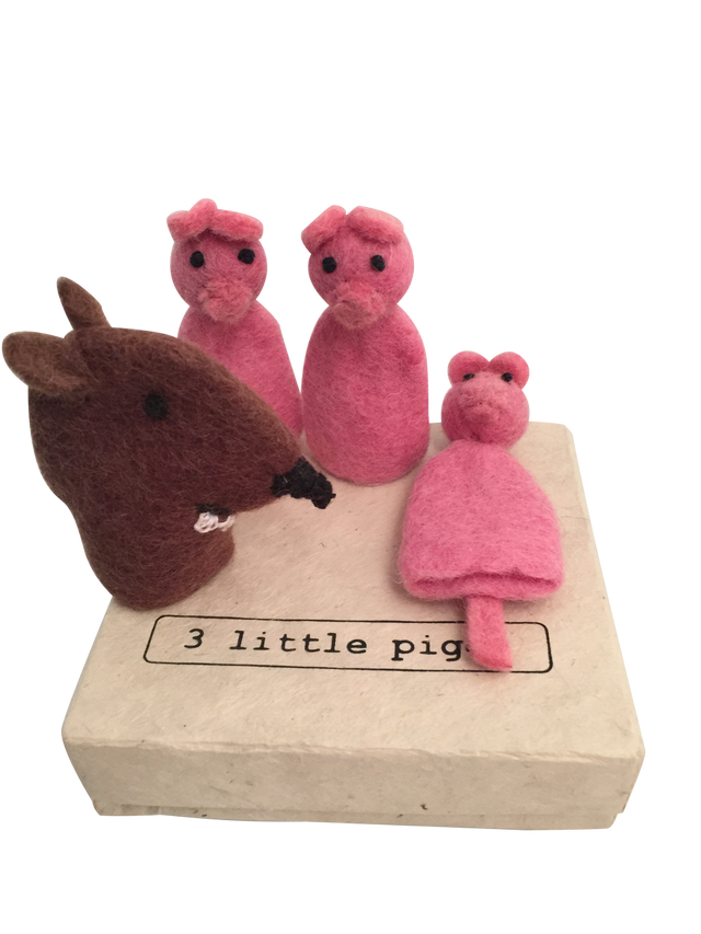 Papoose Wolf & 3 Piggies
