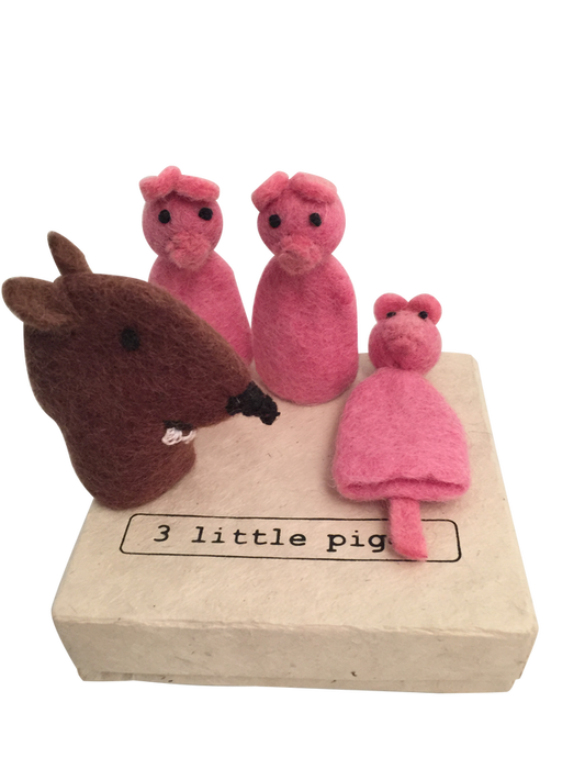 Papoose Wolf & 3 Piggies
