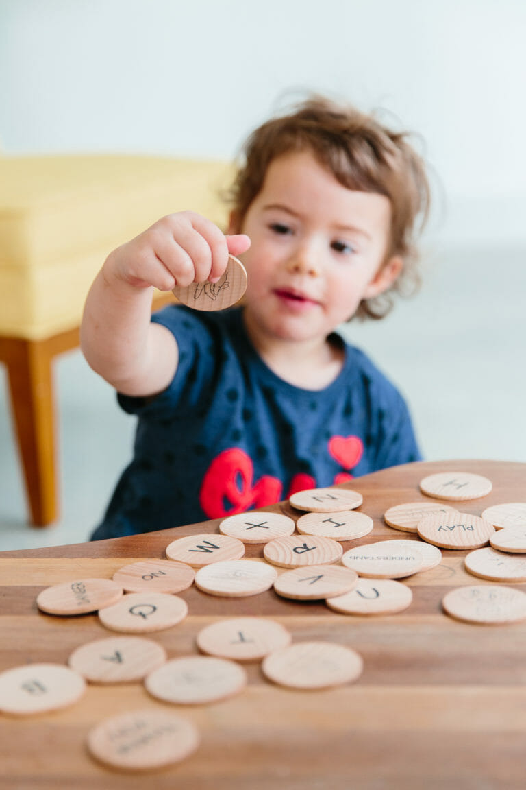The Freckled Frog- Sign Language Wooden Disks