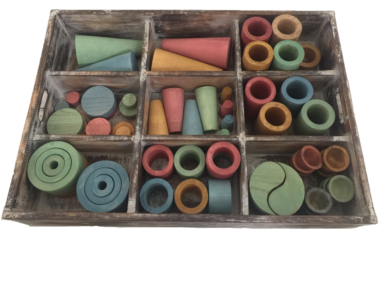 Papoose Loose Parts Tray Earth 1 (72 pieces)