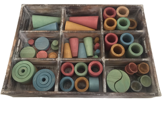 Papoose Loose Parts Tray Earth 1 (72 pieces)