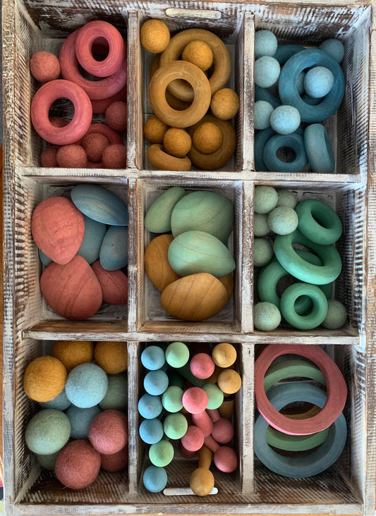 Papoose Loose Parts Tray Earth 2 (97pc)