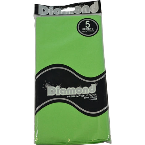 Austpaper-Diamond Tissue 500mm X 750mm 5 Sheet per pack.