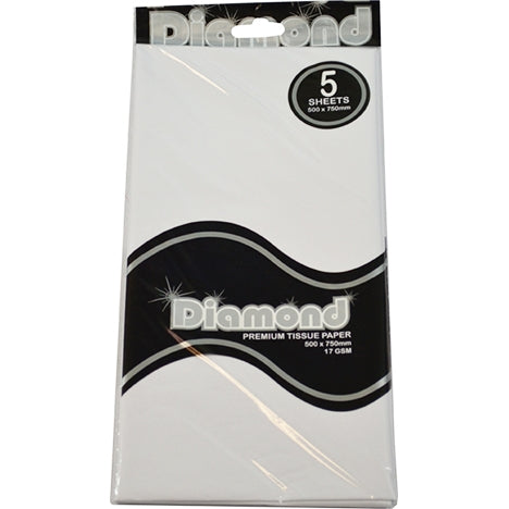 Austpaper-Diamond Tissue 500mm X 750mm 5 Sheet per pack.
