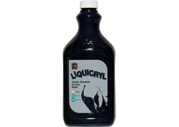 EC Liquicryl Junior Student Acrylic Paint - Black 2lt