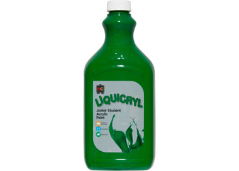 EC Liquicryl Junior Student Acrylic Paint - Brilliant Green 2lt