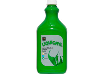 EC Liquicryl Junior Student Acrylic Paint - Leaf Green 2lt