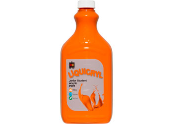EC Liquicryl Junior Student Acrylic Paint - Orange 2lt