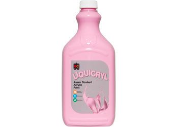 EC Liquicryl Junior Student Acrylic Paint - Pink 2lt