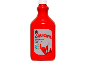 EC Liquicryl Junior Student Acrylic Paint - Brilliant Red 2lt