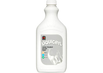 EC Liquicryl Junior Student Acrylic Paint - White 2lt