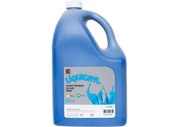 EC Liquicryl Junior Student Acrylic Paint - Brilliant Blue 5lt