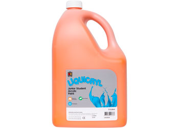 EC Liquicryl Junior Student Acrylic Paint - Orange 5lt