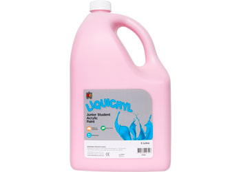 EC Liquicryl Junior Student Acrylic Paint - Pink 5lt