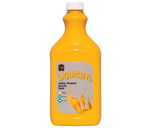 EC Liquicryl Junior Student Acrylic Paint  Warm Yellow 2lt