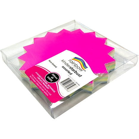RAINBOW Starburst 300gsm - 150mm 60pk