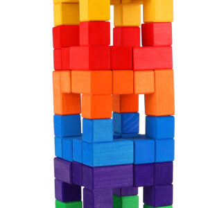 Bauspiel Corner Blocks Coloured 50 pcs