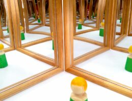 Bauspiel Mirrored Trays 4 pieces