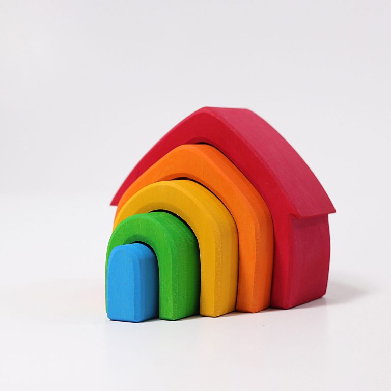 Grimm's Stacking House Rainbow