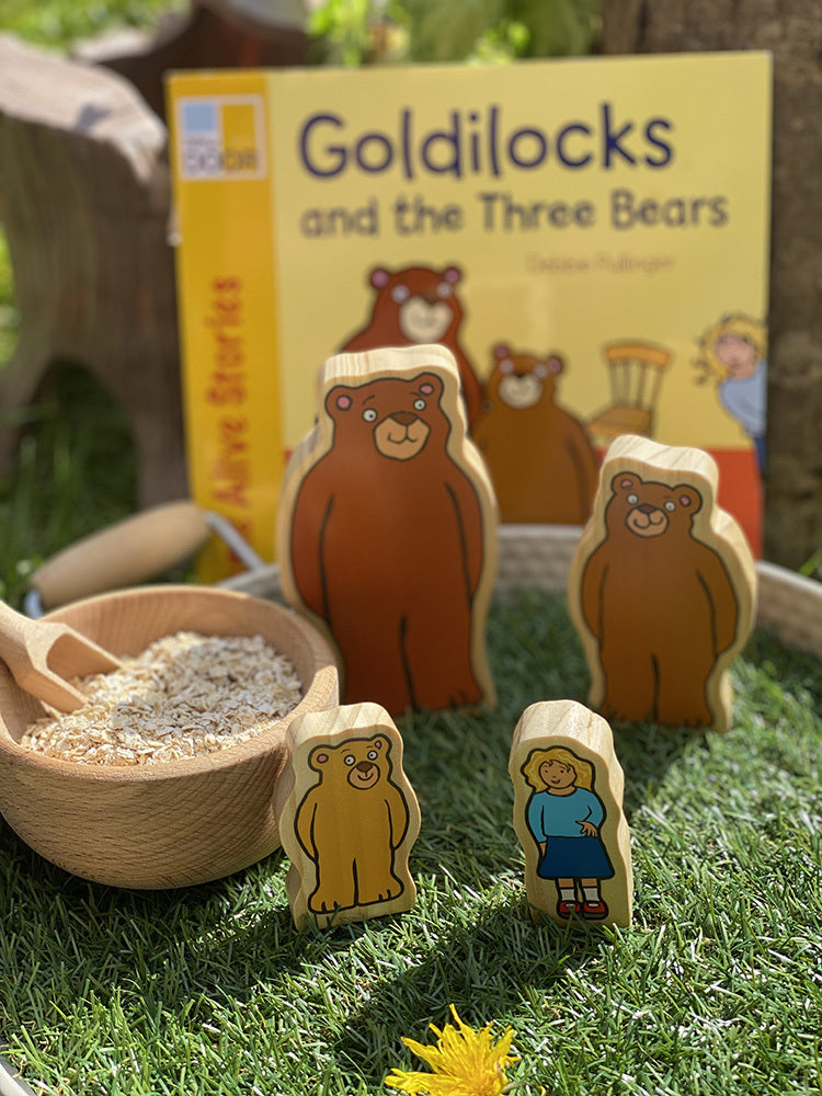Wooden Characters - Goldilocks and the Three Bears