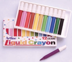 Marker Artline 300 Liquid Crayon Asst Box 12