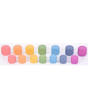 Rainbow Wooden Cubes - 14pcs
