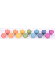Rainbow Wooden Balls - 14pcs