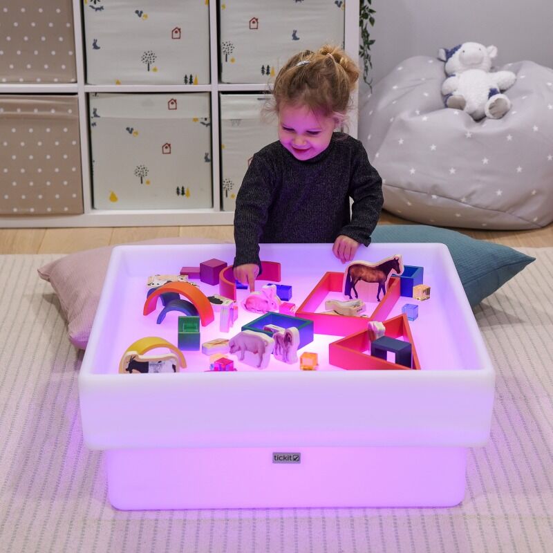 Sensory Mood Square Discovery Table