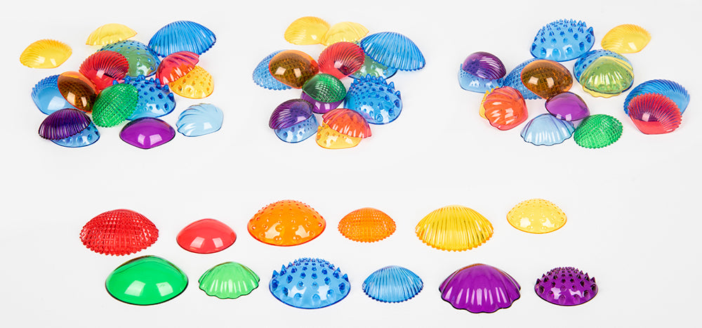 Transparent Tactile Shells - 108pcs