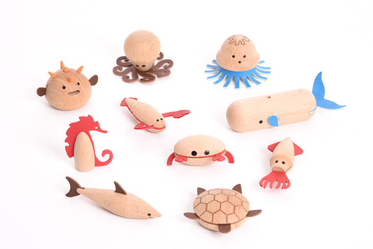 Wooden Sea Creatures - 10pk