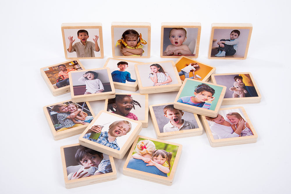 My Emotions Wooden Tiles - 18pk