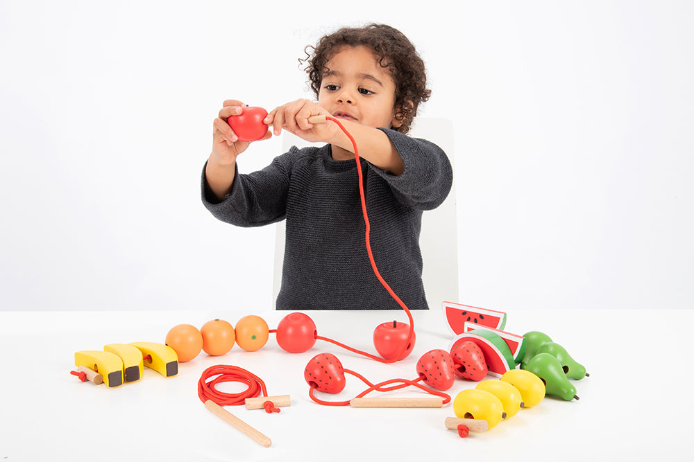 Wooden Lacing Fruits - 24pcs