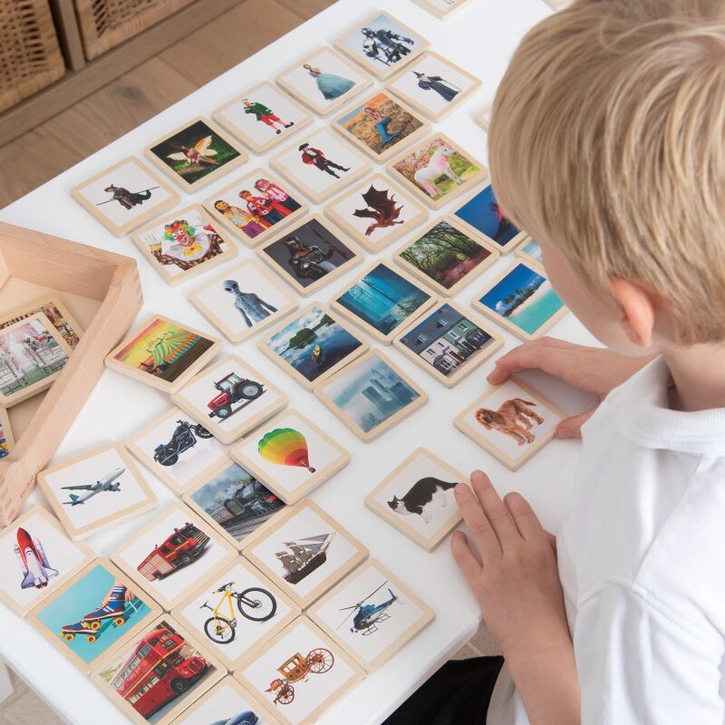 Wooden Story Tiles - 90pk