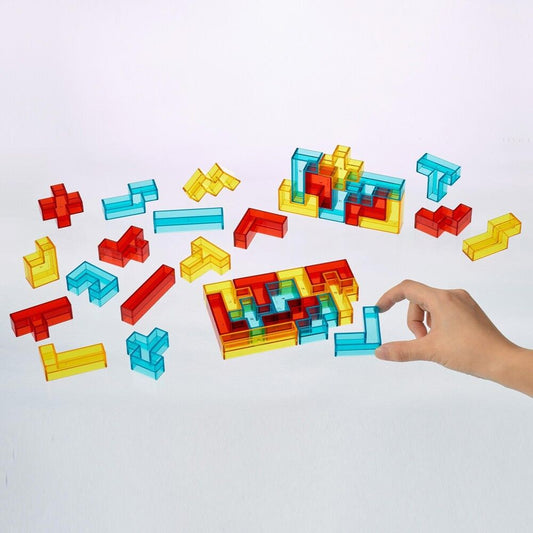 3D Pentominoes Blocks - 36pcs with 12 Activity Cards