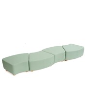 Soft Seating Corner Ottoman C2 - Green