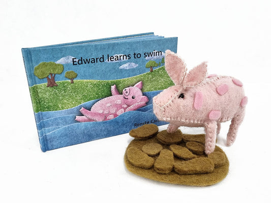 Papoose-Edward learns to swim, Book & Toy