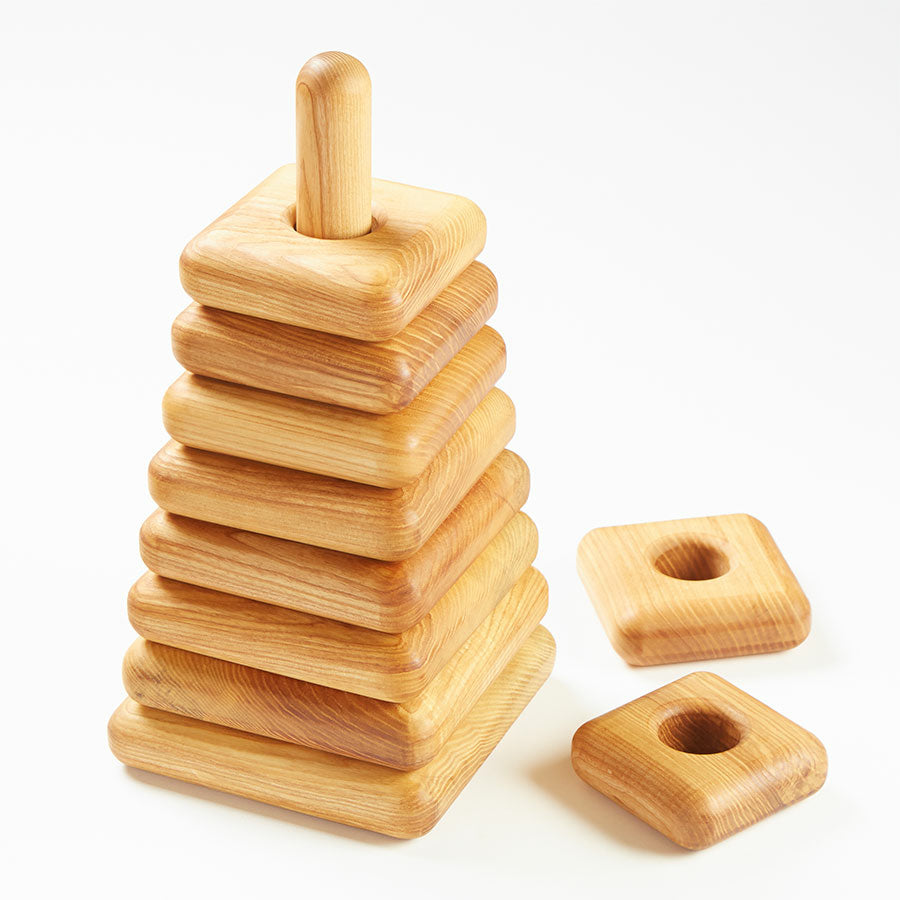 Giant Square Wooden Stacking Pyramid – Haywood Educational Resources