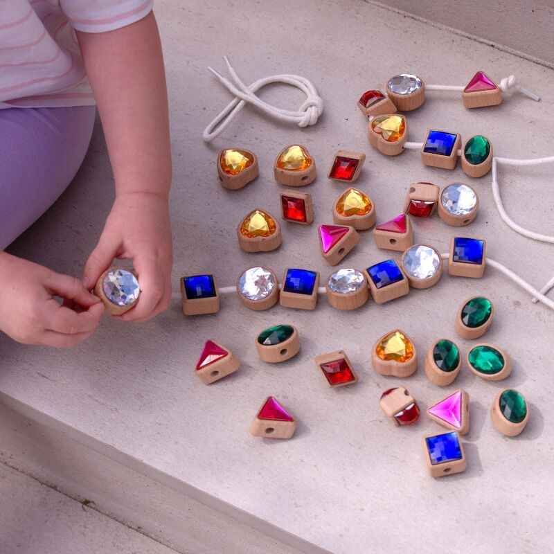 Shape Lacing Jewels - 36pk + laces
